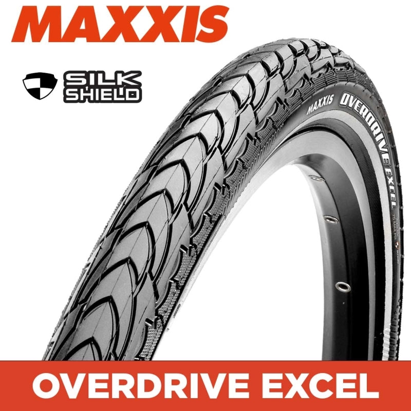 Maxxis Overdrive Excel 26 Inch Silkshield Reflective Tyre