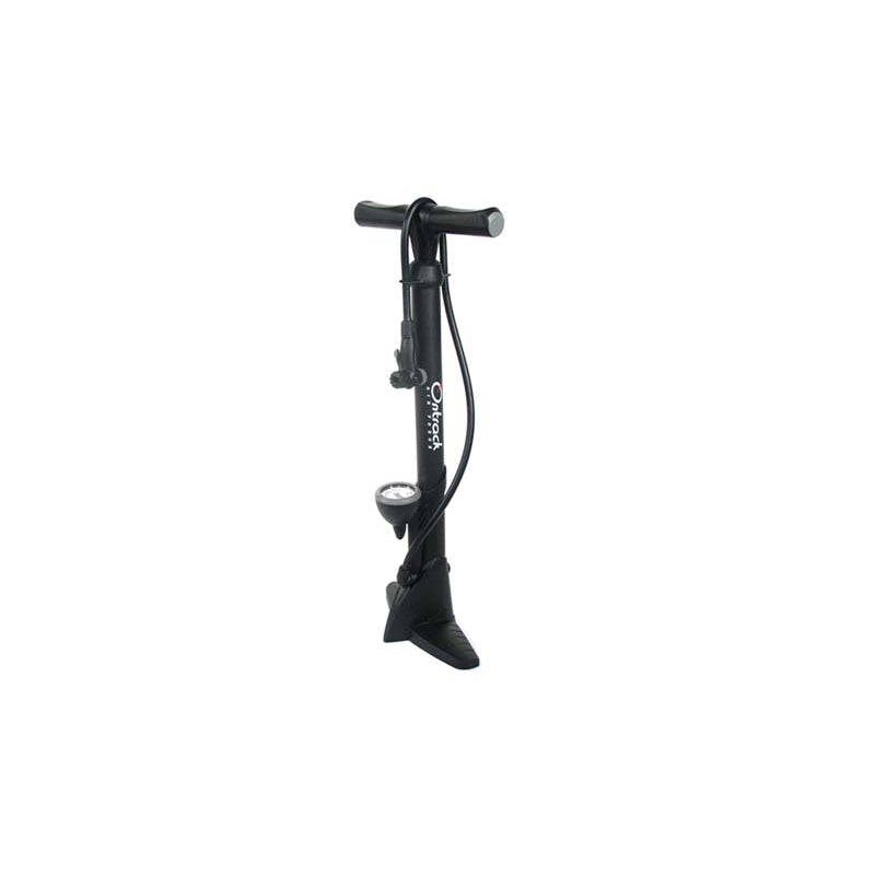 Ontrack Floor Pump Black Plas Gauge 2 Way Head