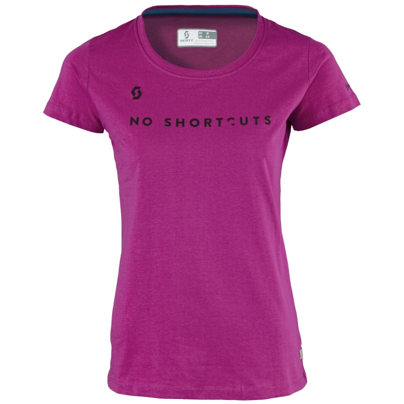Scott Sco Tee W`s 10 No Shortcuts S/sl XS Festival Purple