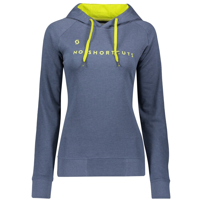 Scott Sco Hoody W's 50 No Shortcuts L/sl XL Ensign Heather Blue