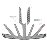 Scott Inner Pads Spare Kit Scott Arx Grey Med