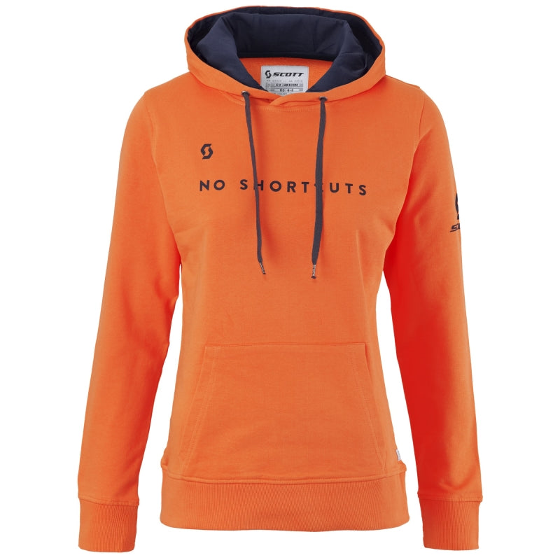 Scott Sco Hoody W's 50 No Shortcuts L/sl XL Orange Crush