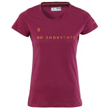 Scott Sco Tee W`s 10 No Shortcuts S/sl M Sangria Purple