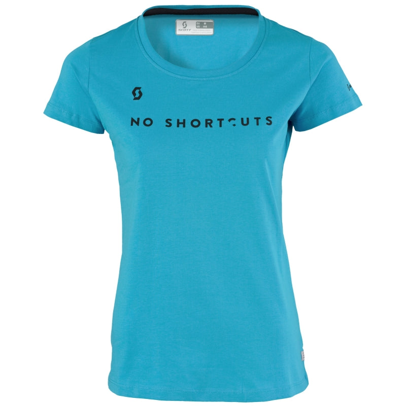 Scott Sco Tee W`s 10 No Shortcuts S/sl L Hawaii Blue
